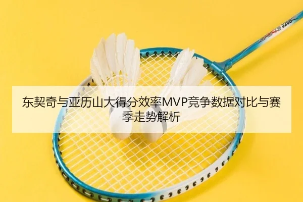 东契奇与亚历山大得分效率MVP竞争数据对比与赛季走势解析